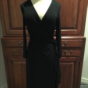 BCBG Classic Black Wrap Dress